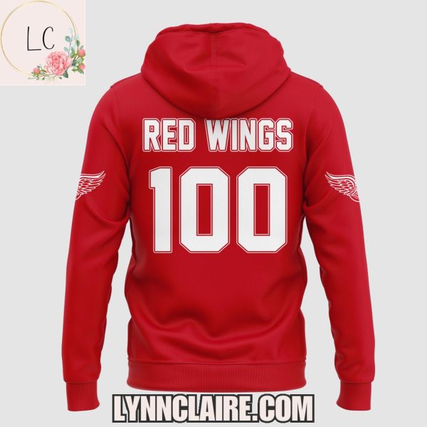 Limited Edition Detroit Red Wings 100th Anniversary Hoodie