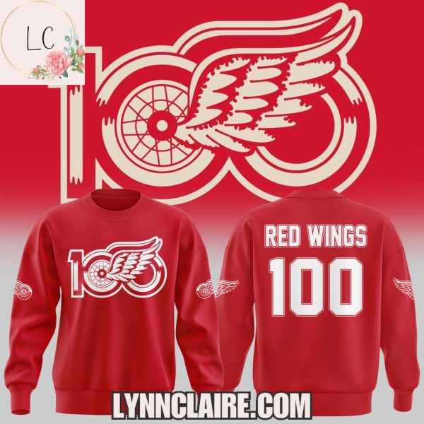 Limited Edition Detroit Red Wings 100th Anniversary Hoodie