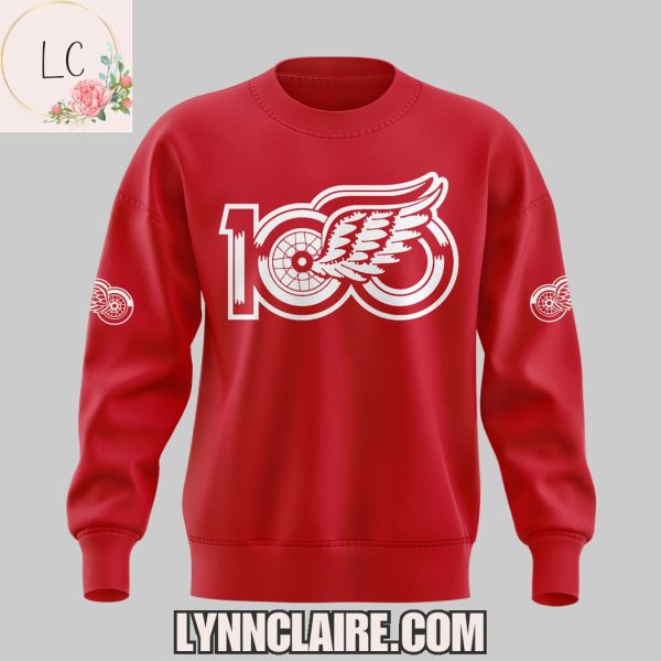 Limited Edition Detroit Red Wings 100th Anniversary Hoodie