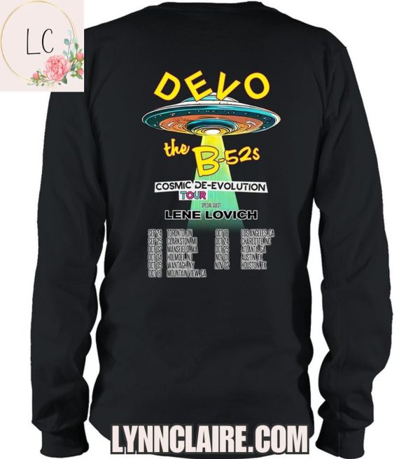 Limited Edition Devo & The B-52’s Cosmic De-Evolution Tour 2025 2D T-Shirt