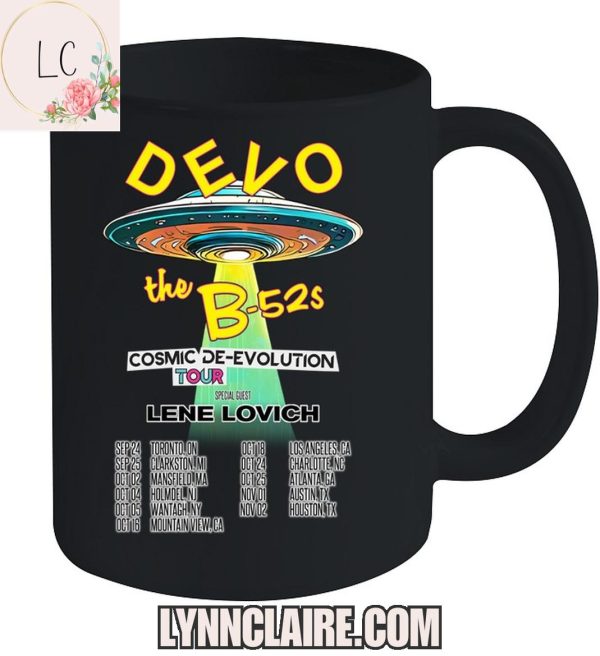 Limited Edition Devo & The B-52’s Cosmic De-Evolution Tour 2025 2D T-Shirt