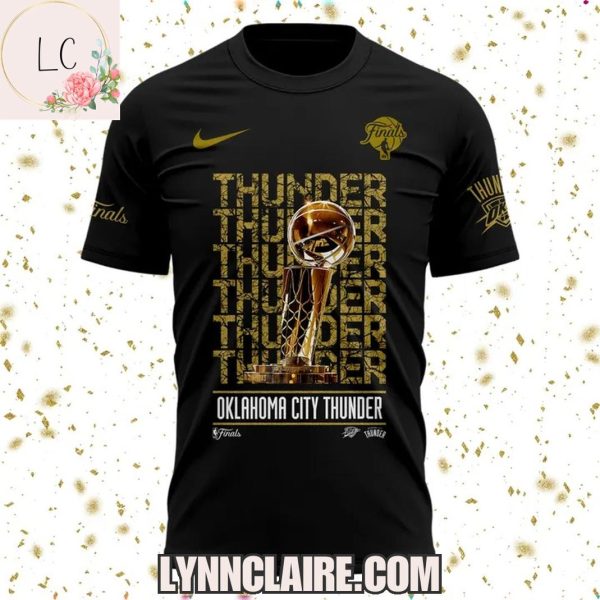 Limited Edition Finals Champions X2 Oklahoma City Thunder 3D T-Shirt – Black