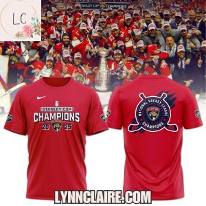 Limited Edition Florida Panthers 2025 Stanley Cup Champions 3D T-Shirt