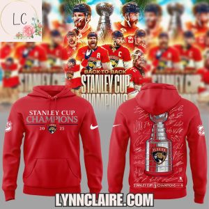 Limited Edition Florida Panthers Back To Back Stanley Cup Champions 2025 Hoodie