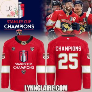 Limited Edition Florida Panthers Stanley Cup Champions 2025 Custom Name Hockey Jersey