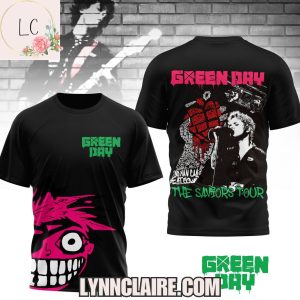 Limited Edition Green Day The Saviors Tour 2025 3D T-Shirt
