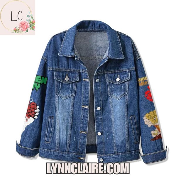 Limited Edition Green Day The Saviors Tour 2025 Wake Me Up When September Ends Denim Jacket