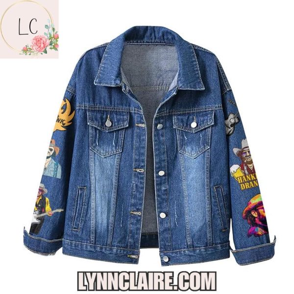 Limited Edition Hank Williams Jr. Hey This Is Ole Hank, Ready To Get The Thing Started… Denim Jacket