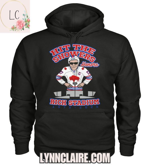 Limited Edition Hit The Showers Buffalo Bills Honors Rich Stadium 1973-2025 2D T-Shirt