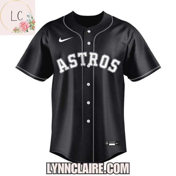 Limited Edition Houston Astros x Black Lights Out 2025 Baseball Jersey