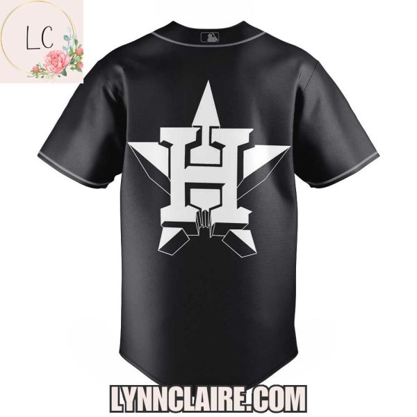 Limited Edition Houston Astros x Black Lights Out 2025 Baseball Jersey