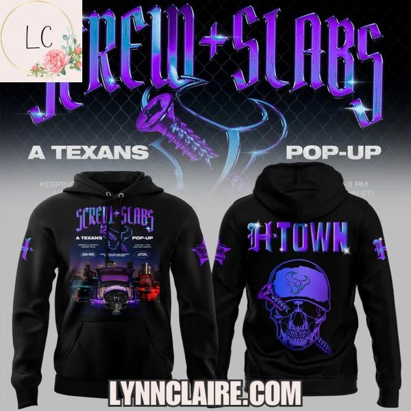 Limited Edition Houston Texans Screw + Slabs H-Town 2025 3D T-Shirt