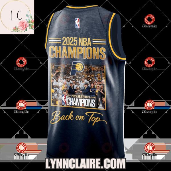 Limited Edition Indiana Pacers 2025 NBA Champions Back On Top Basketball Jersey