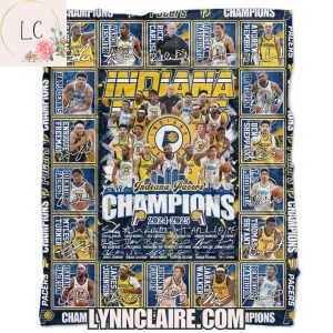 Limited Edition Indiana Pacers Champions 2024-2025 Fleece Blanket