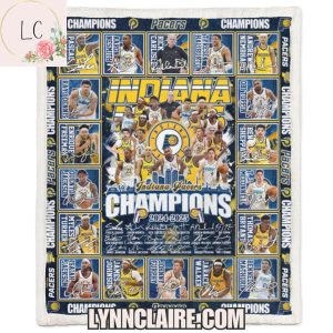 Limited Edition Indiana Pacers Champions 2024-2025 Fleece Blanket