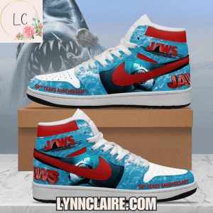 Limited Edition Jaws 2025 50 Years Anniversary AJ1 High Top Shoes