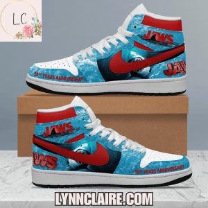 Limited Edition Jaws 2025 50 Years Anniversary AJ1 High Top Shoes