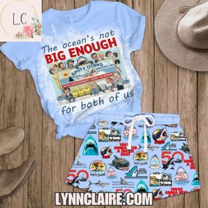 Limited Edition Jaws Family Island 50th 1975-2025 Fleece Pajamas Set