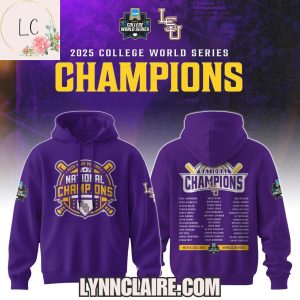 Limited Edition LSU Tigers 2025 College World Series Champions 3D T-Shirt