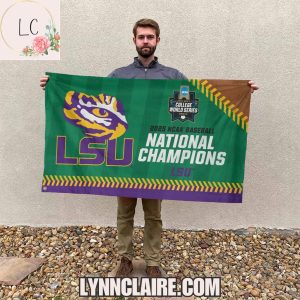 Limited Edition LSU Tigers 2025 NCAA Baseball National Champions Flag
