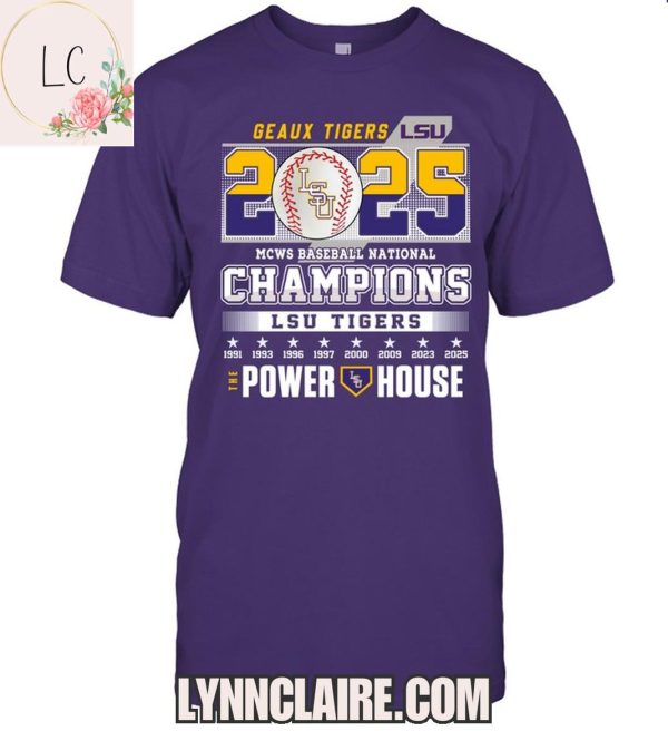 Limited Edition LSU Tigers MCWC Baseball National Champions 2025 2D T-Shirt