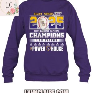 Limited Edition LSU Tigers MCWC Baseball National Champions 2025 2D T-Shirt