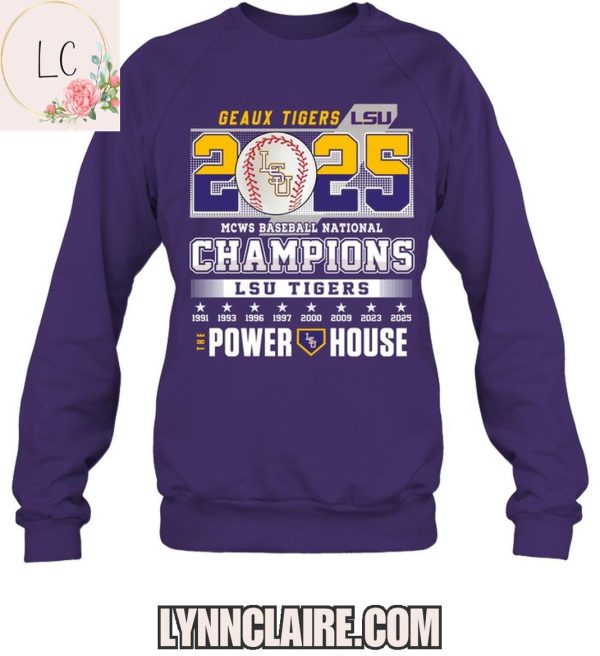 Limited Edition LSU Tigers MCWC Baseball National Champions 2025 2D T-Shirt