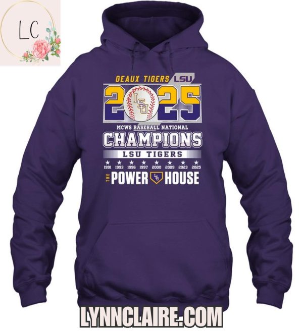 Limited Edition LSU Tigers MCWC Baseball National Champions 2025 2D T-Shirt