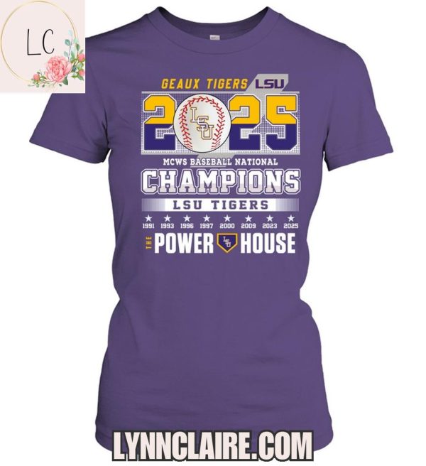 Limited Edition LSU Tigers MCWC Baseball National Champions 2025 2D T-Shirt