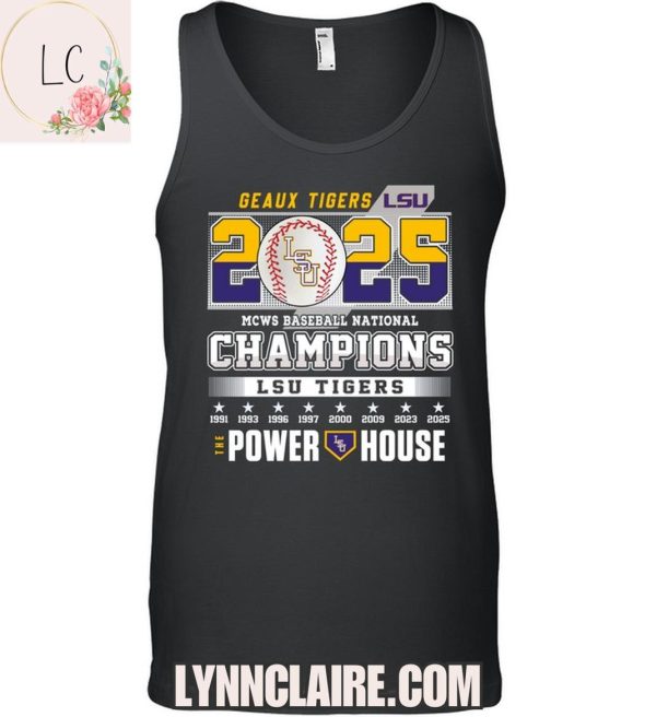 Limited Edition LSU Tigers MCWC Baseball National Champions 2025 2D T-Shirt