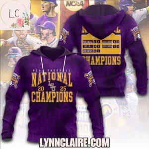 Limited Edition LSU Tigers NCAA Baseball National Champions 2025 3D T-Shirt