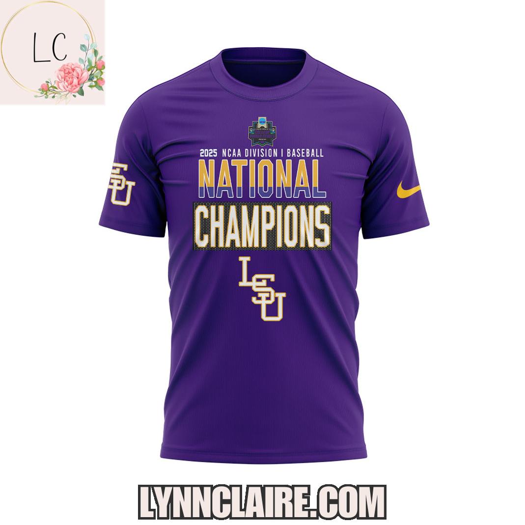 Limited Edition LSU Tigers NCAA College Baseball National Champions 2025 3D T-Shirt Limited Edition LSU Tigers NCAA College Baseball National Champions 2025 3D T-Shirt