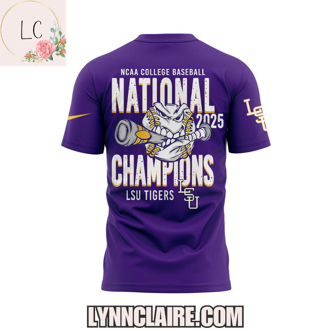 Limited Edition LSU Tigers NCAA College Baseball National Champions 2025 3D T-Shirt Limited Edition LSU Tigers NCAA College Baseball National Champions 2025 3D T-Shirt