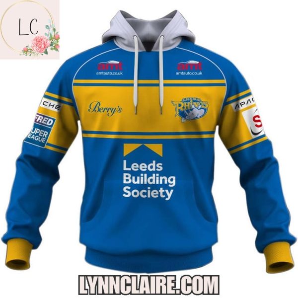 Limited Edition Leeds Rhinos Super League 2025 Hoodie Custom Name