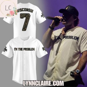 Limited Edition Morgan Wallen x Wisconsin Badgers I’m The Problem Baseball Jersey