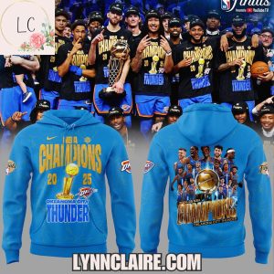 Limited Edition NBA Champions Oklahoma City Thunder 2024-25 Hoodie