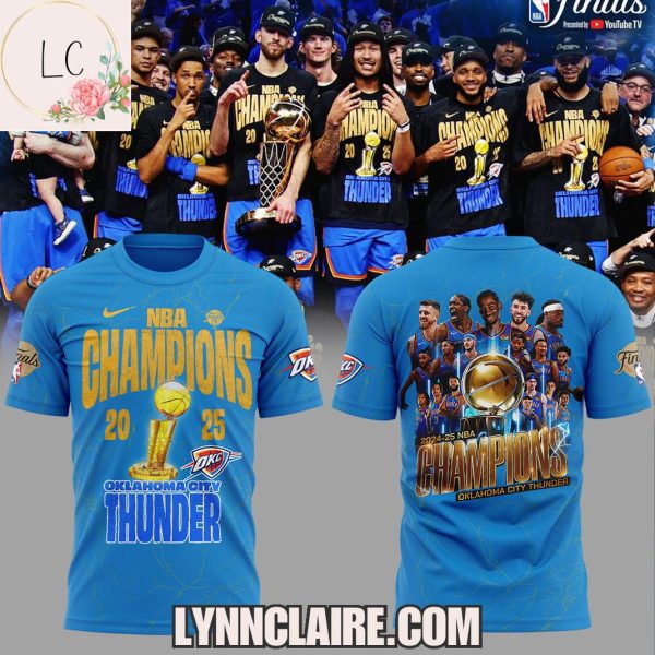 Limited Edition NBA Champions Oklahoma City Thunder 2024-25 Hoodie