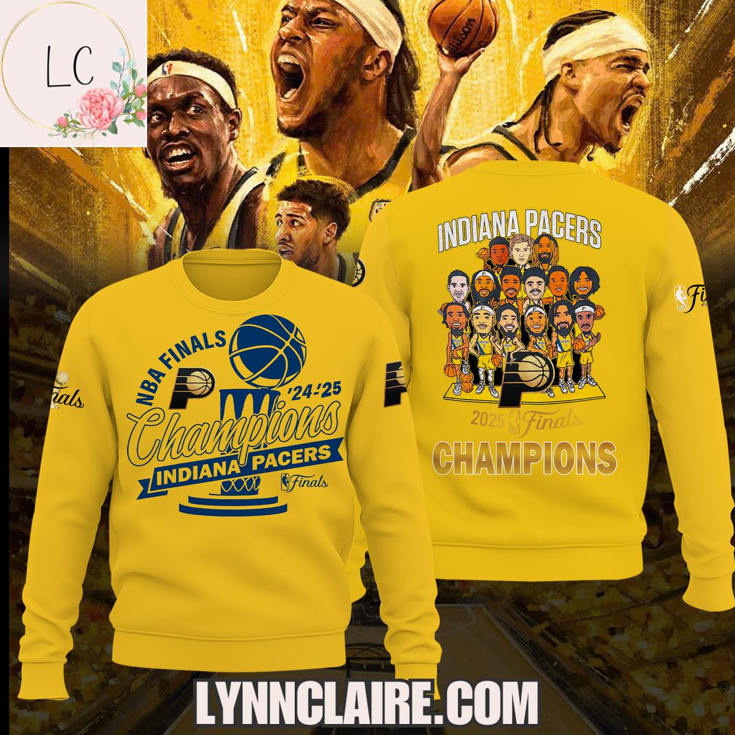 Limited Edition NBA Finals Champions Indiana Pacers 24-25 3D T-Shirt Limited Edition NBA Finals Champions Indiana Pacers 24-25 3D T-Shirt