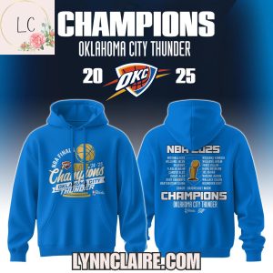 Limited Edition NBA Finals Champions Oklahoma City Thunder 2025 Hoodie