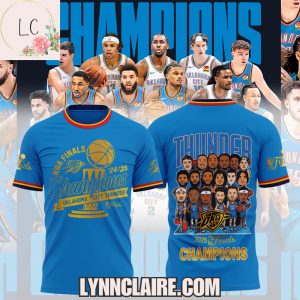 Limited Edition NBA Finals Champions Oklahoma City Thunder 24-25 3D T-Shirt – Navy