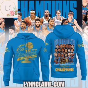 Limited Edition NBA Finals Champions Oklahoma City Thunder 24-25 3D T-Shirt – Navy