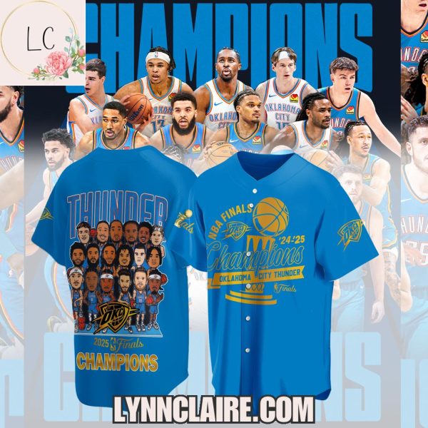 Limited Edition NBA Finals Champions Oklahoma City Thunder 24-25 3D T-Shirt – Navy