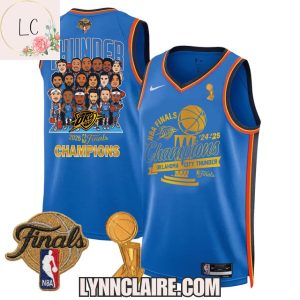 Limited Edition NBA Finals Champions Oklahoma City Thunder 24-25 Basketball Jersey