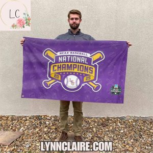 Limited Edition NCAA Baseball National Champions 20 LSU Tigers 25 Flag