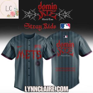 Limited Edition New York Mets x Stray Kids Dominate World Tour Baseball Jersey