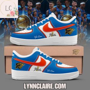 Limited Edition Oklahoma City Thunder 2025 Finals Champions AF1 Shoes Custom Name