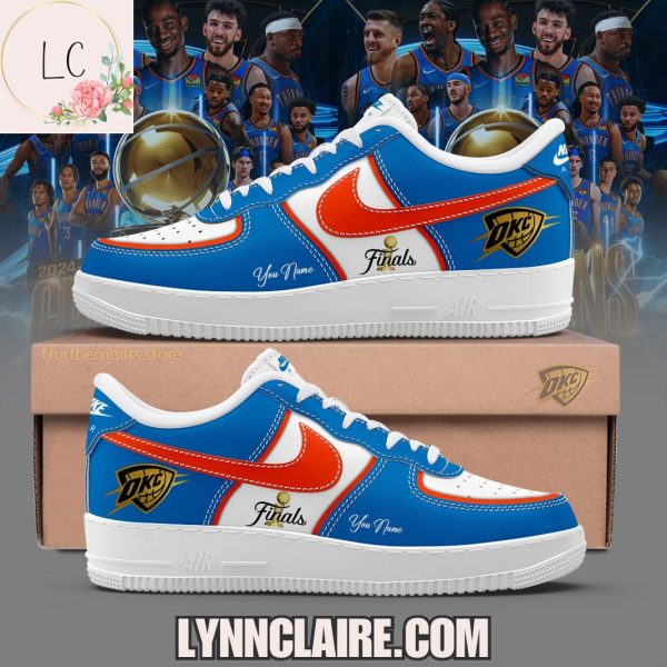 Limited Edition Oklahoma City Thunder 2025 Finals Champions AF1 Shoes Custom Name