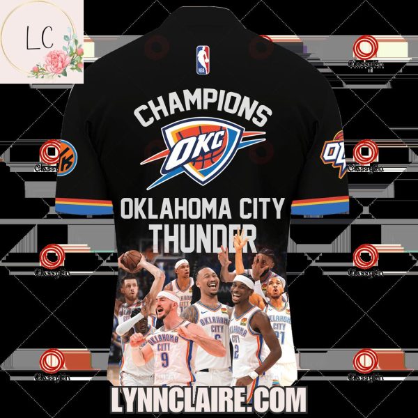 Limited Edition Oklahoma City Thunder 2025 National Basketball Association Champions Short Sleeves Quarter Zip Jersey