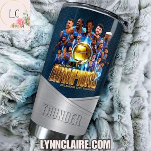 Limited Edition Oklahoma City Thunder 2X Champions 20oz Tumbler Custom Name