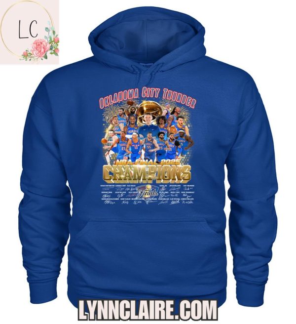 Limited Edition Oklahoma City Thunder NBA 2025 Champions Finals 2D T-Shirt